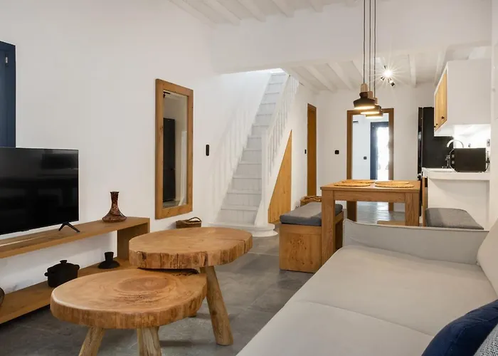 Intown Mykonos- Two Bedrooms Duplex House アパート *